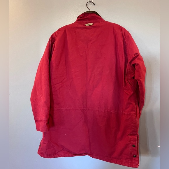 Berne Ladies Barn Coat Red Quilted Field Barn Jacket Zip up with Pockets-2XL - Picture 4 of 9